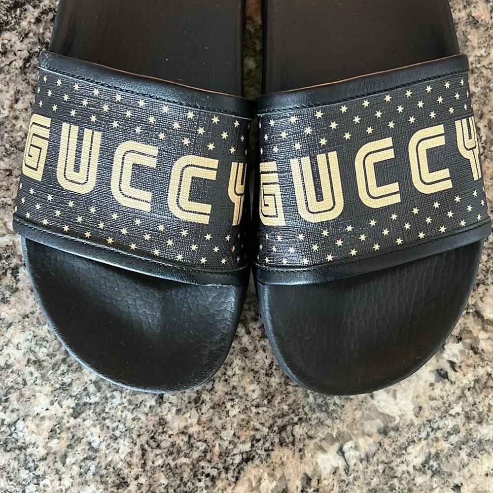 Gucci “Guccy” Sega Stars Slides - Picture 8 of 11